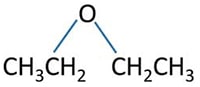 ethoxyethane molecule